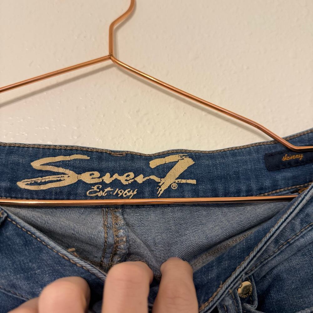 Seven 7 skinny floral embroidered Jean size 10 - Picture 2 of 10